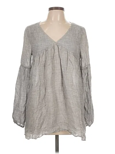 Pre-owned Sundance Long Sleeve Blouse In Gray