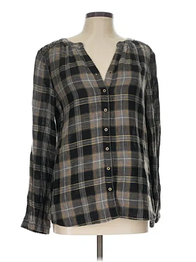 Pre-owned Sundance Long Sleeve Blouse In Gray