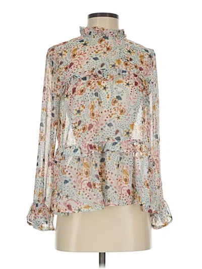 Pre-owned Sundance Long Sleeve Blouse In Ivory