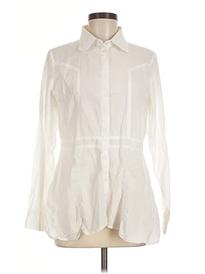 Pre-owned Sundance Long Sleeve Blouse In Ivory
