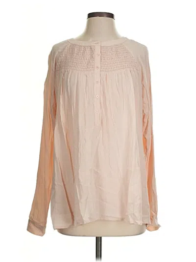 Pre-owned Sundance Long Sleeve Blouse In Pink