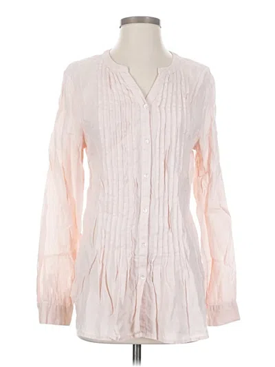 Pre-owned Sundance Long Sleeve Blouse In Pink