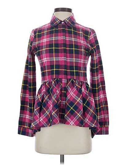 Pre-owned Sundance Long Sleeve Blouse In Pink