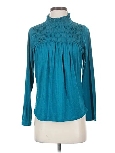 Pre-owned Sundance Long Sleeve Blouse In Teal