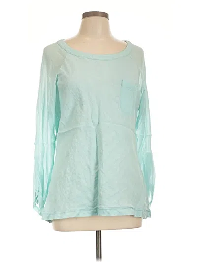 Pre-owned Sundance Long Sleeve Blouse In Teal