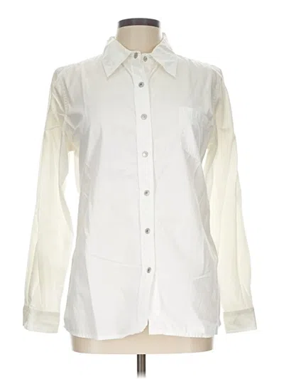Pre-owned Sundance Long Sleeve Button Down Shirt In Ivory