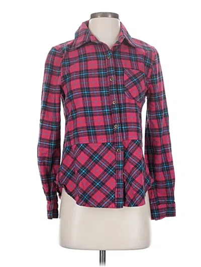Pre-owned Sundance Long Sleeve Button Down Shirt In Red