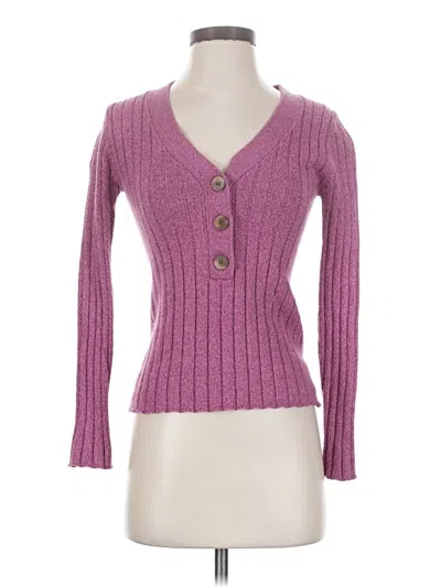Pre-owned Sundance Long Sleeve Henley Shirt In Pink