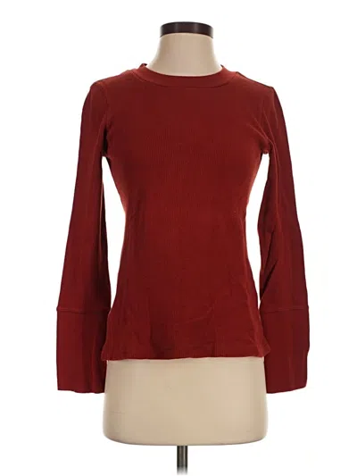 Pre-owned Sundance Long Sleeve T-shirt In Burgundy