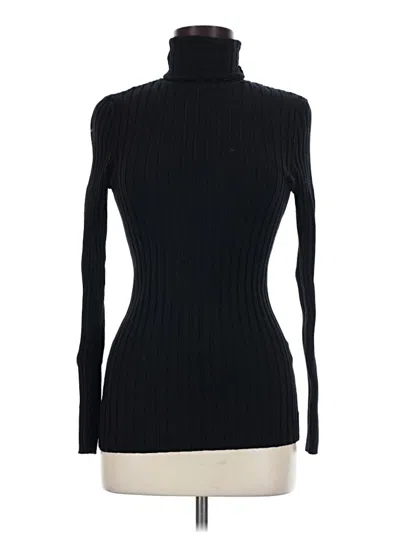 Pre-owned Sundance Long Sleeve Turtleneck In Black