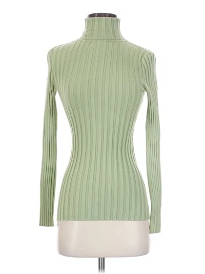 Pre-owned Sundance Long Sleeve Turtleneck In Green