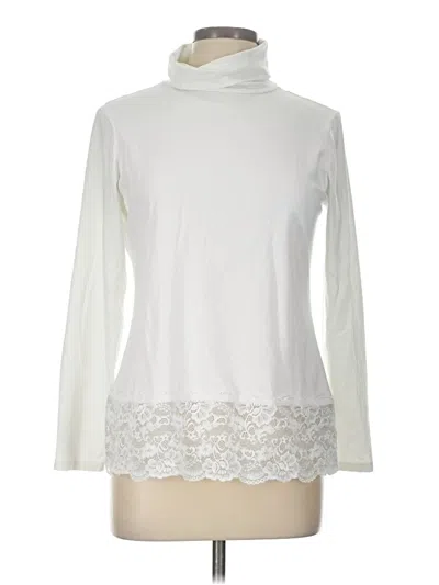 Pre-owned Sundance Long Sleeve Turtleneck In White