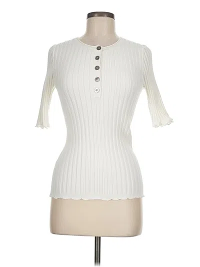 Pre-owned Sundance Pullover Sweater In Ivory