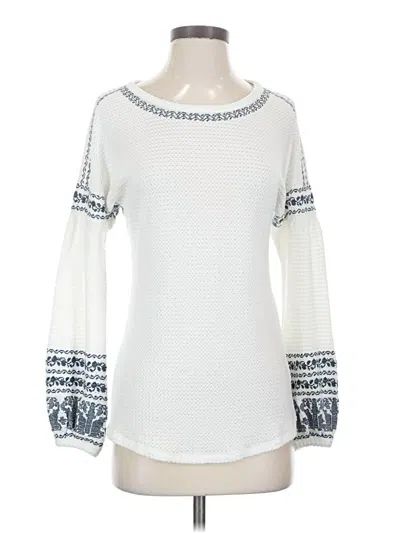Pre-owned Sundance Pullover Sweater In White