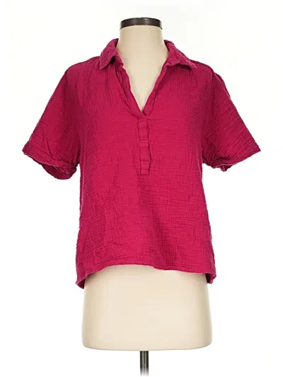 Pre-owned Sundance Short Sleeve Polo Shirt In Pink
