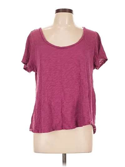 Pre-owned Sundance Short Sleeve T-shirt In Burgundy