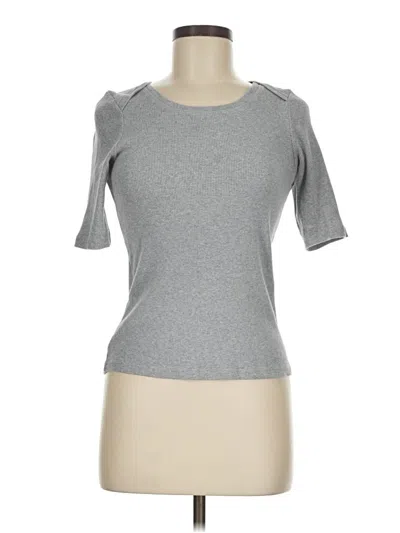 Pre-owned Sundance Short Sleeve Turtleneck In Gray