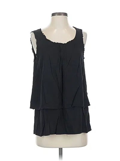 Pre-owned Sundance Sleeveless Blouse In Black