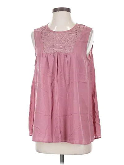 Pre-owned Sundance Sleeveless Blouse In Pink