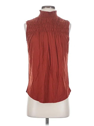 Pre-owned Sundance Sleeveless Blouse In Red