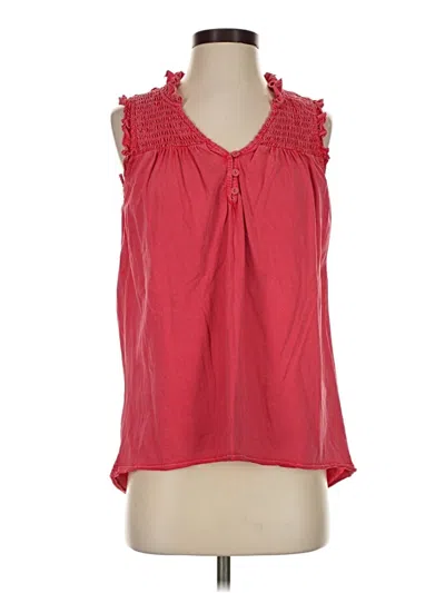 Pre-owned Sundance Sleeveless Blouse In Red