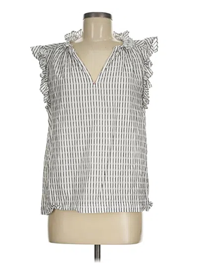 Pre-owned Sundance Sleeveless Blouse In Silver