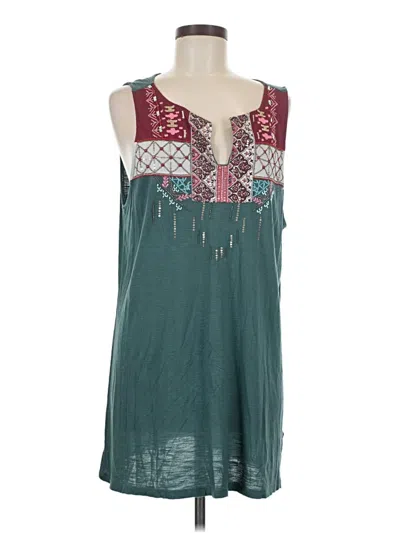 Pre-owned Sundance Sleeveless Blouse In Teal