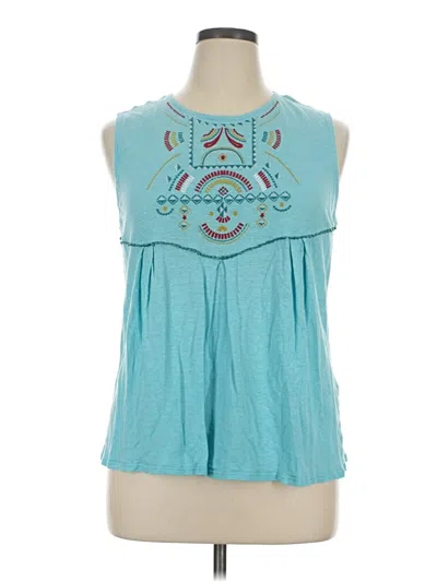 Pre-owned Sundance Sleeveless Blouse In Teal