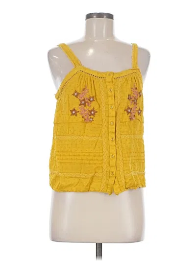 Pre-owned Sundance Sleeveless Blouse In Yellow