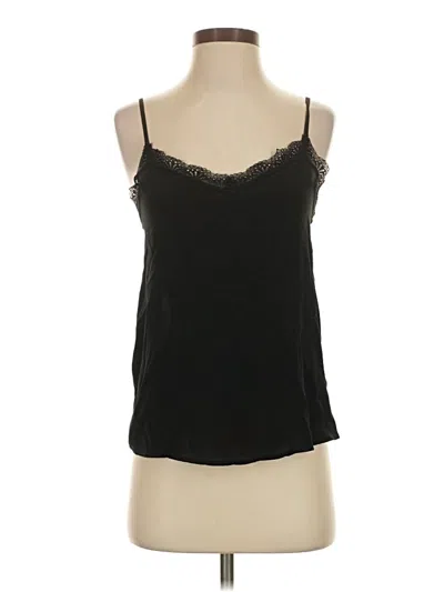 Pre-owned Sundance Sleeveless Silk Top Black Strapless Neckline Tops