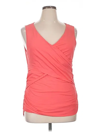 Pre-owned Sundance Sleeveless Top Orange One Shoulder Neckline Tops