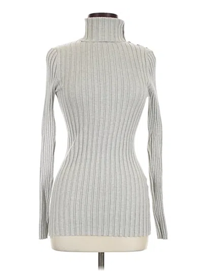 Pre-owned Sundance Turtleneck Sweater In Silver