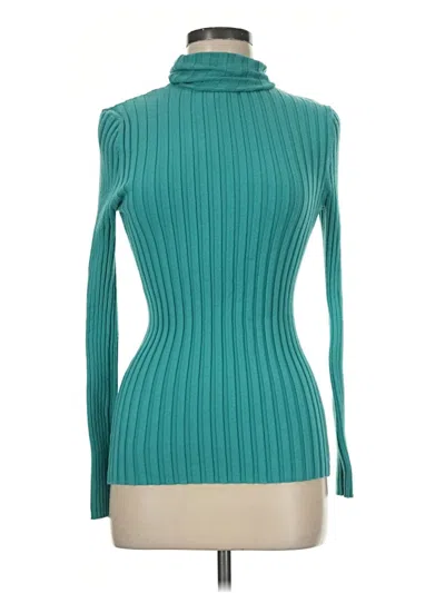 Pre-owned Sundance Turtleneck Sweater In Teal