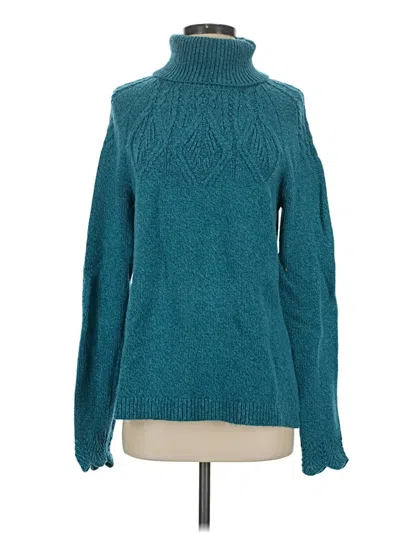 Pre-owned Sundance Turtleneck Sweater In Teal