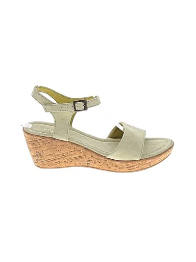 Pre-owned Sundance Wedges In Green