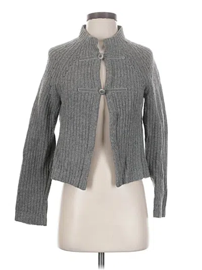Pre-owned Sundance Wool Cardigan Sweater In Gray