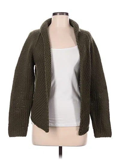 Pre-owned Sundance Wool Cardigan Sweater In Green