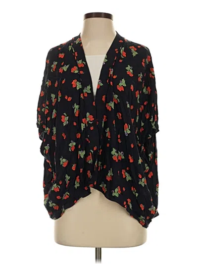 Pre-owned Sunday Best 3/4 Sleeve Blouse In Black