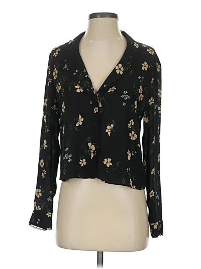 Pre-owned Sunday Best 3/4 Sleeve Blouse In Black