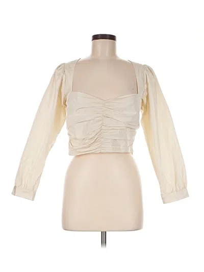 Pre-owned Sunday Best 3/4 Sleeve Blouse In Ivory