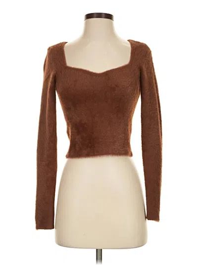 Pre-owned Sunday Best Cardigan Sweater In Brown
