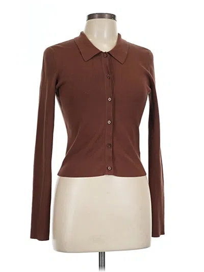 Pre-owned Sunday Best Cardigan Sweater In Brown