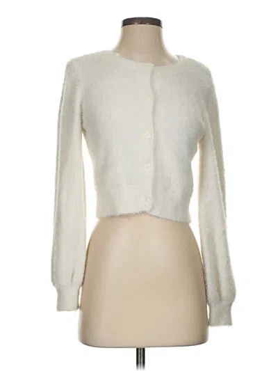 Pre-owned Sunday Best Cardigan Sweater In Ivory