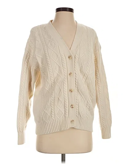 Pre-owned Sunday Best Cardigan Sweater In Ivory