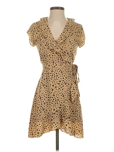 Pre-owned Sunday Best Casual Dress In Tan