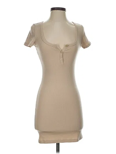 Pre-owned Sunday Best Casual Dress In Tan