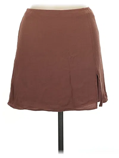 Pre-owned Sunday Best Casual Skirt In Brown