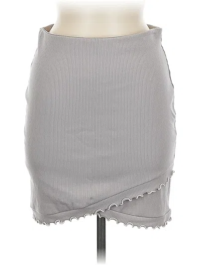 Pre-owned Sunday Best Casual Skirt In Gray