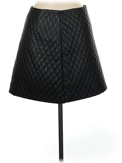 Pre-owned Sunday Best Faux Leather Skirt In Black