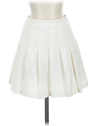 Pre-owned Sunday Best Formal Skirt In White